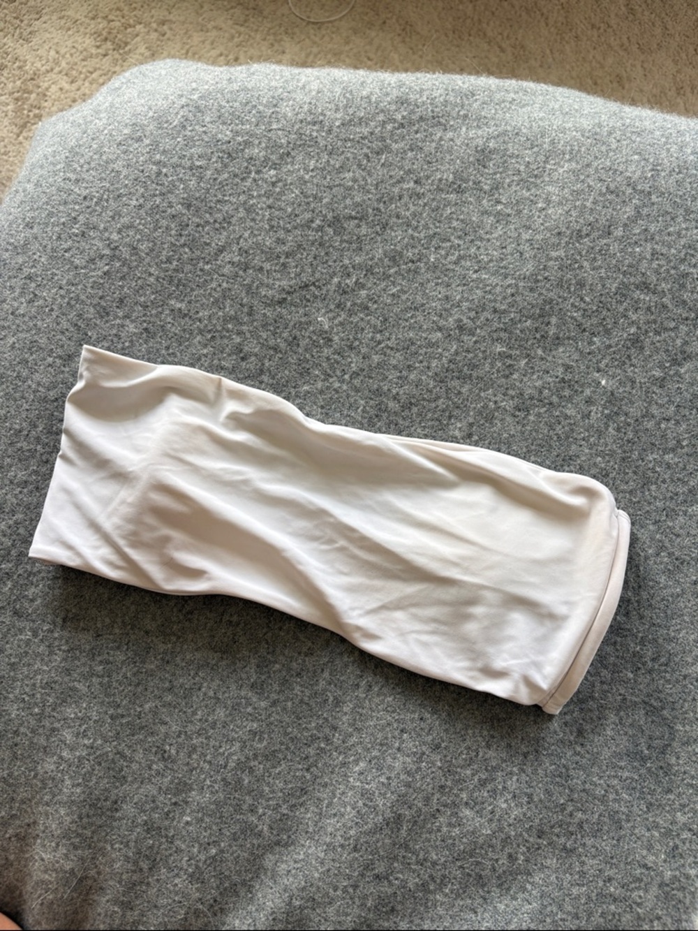 Zaful White Strapless Bikini Top